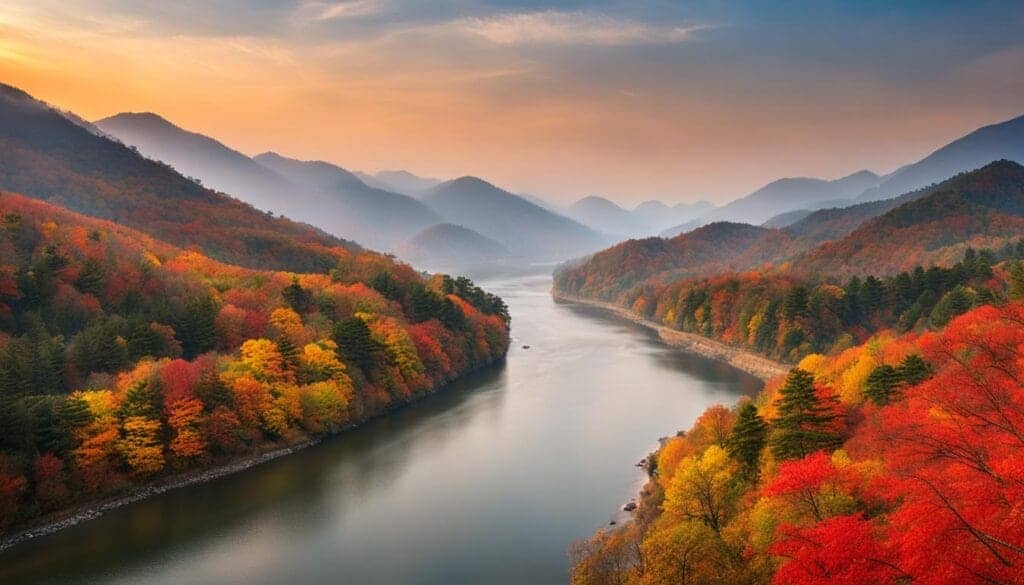 South Korea autumn foliage