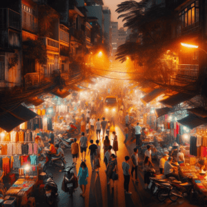 Night Scene in Vietnam