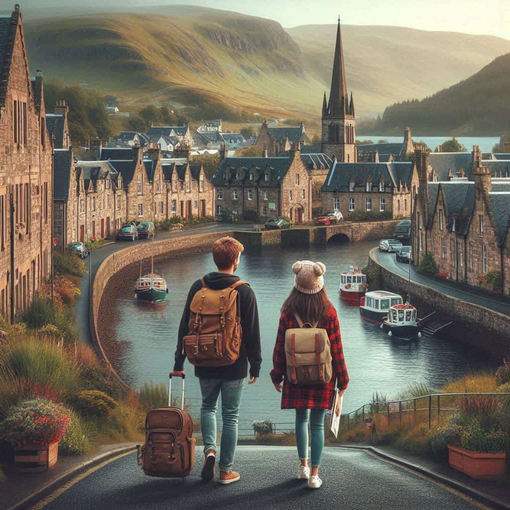 Couple Visiting Scotland